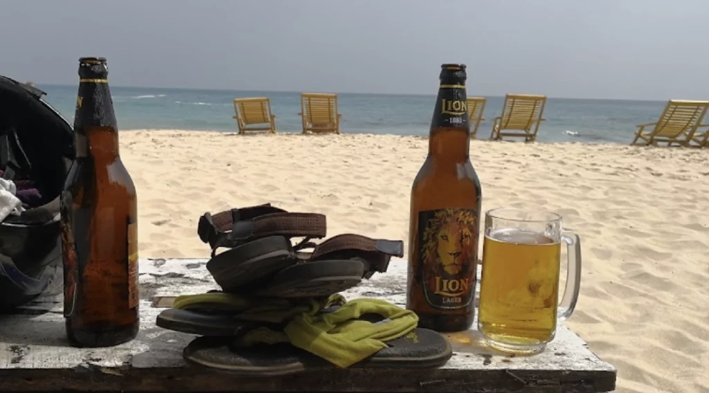 refreshment at Goyambokka Beach