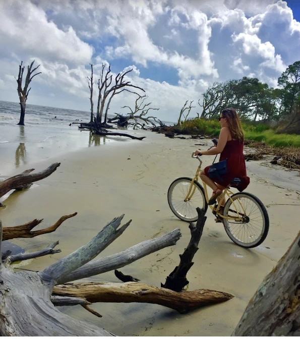 ciclismo en la playa de Driftwood